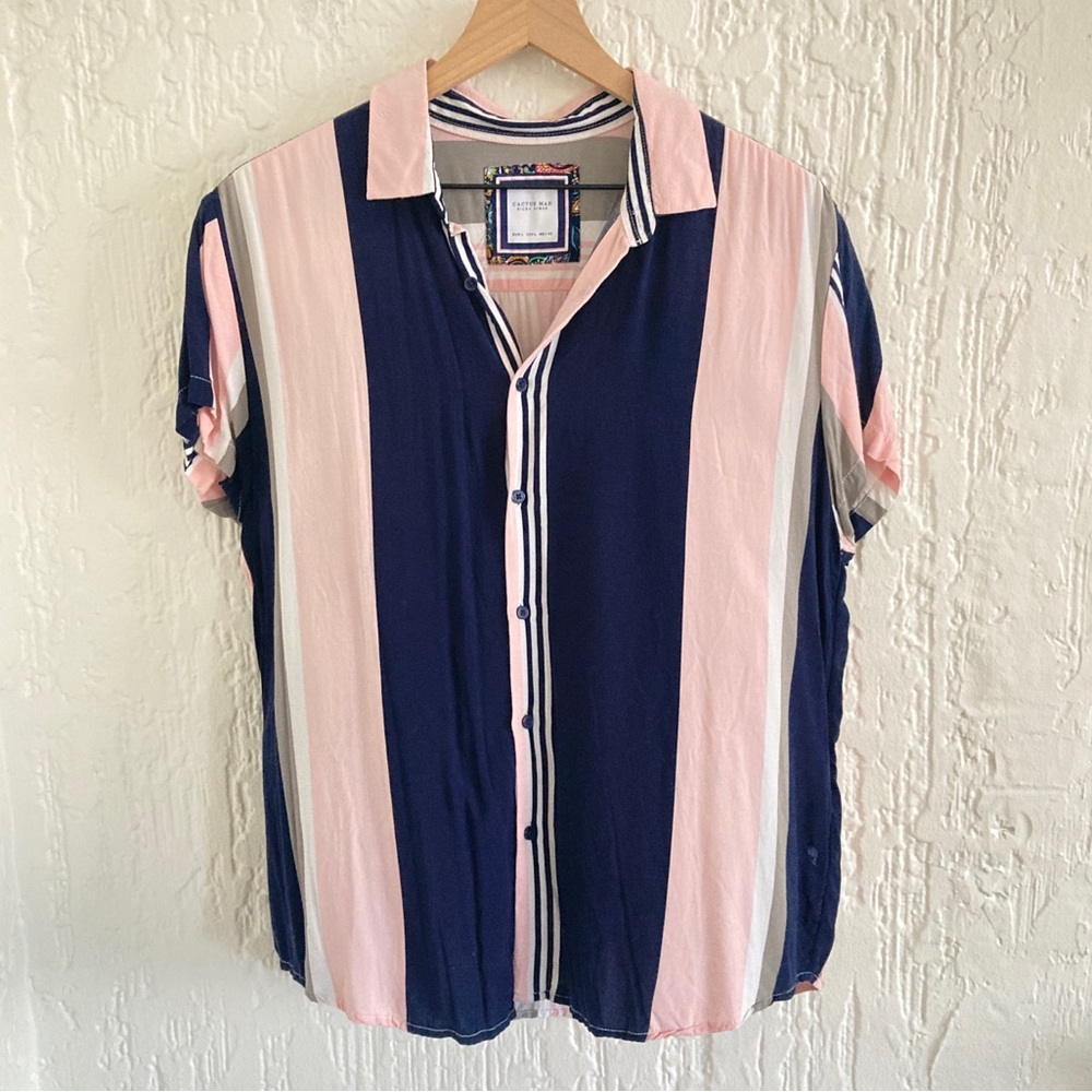Cactus Man Ricky Singh Short Sleeve Button Down Shirt Size Large